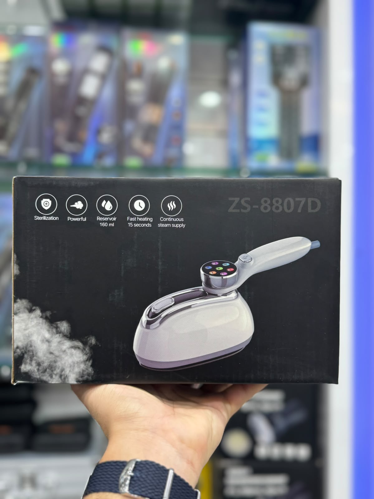 اتو بخار حرفه‌ای مسافرتی هوشمند مدل SZ-8807D / اورجینال +گارانتی و ضمانت