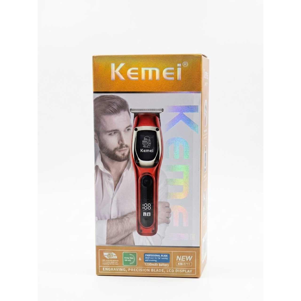 ماشین اصلاح موی سر و صورت شارژی کیمی مدل KM-1711