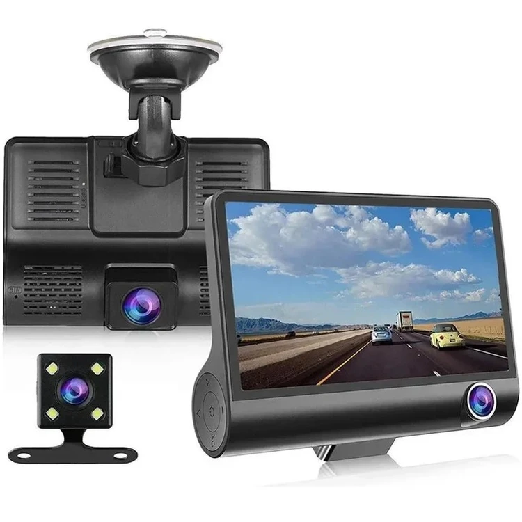 دوربین ثبت وقایع خودرو سه لنزه مدل AK-J503